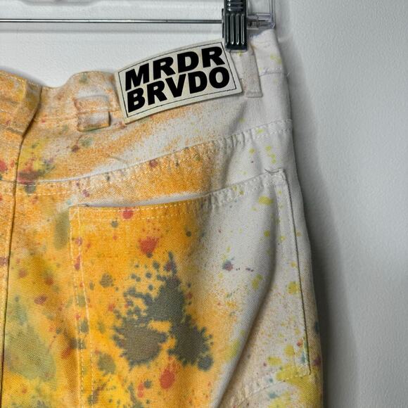 Who Decides War by Ev Bravado Multi Dyed Bondage Jeans Size 30 - Picture 10 of 14